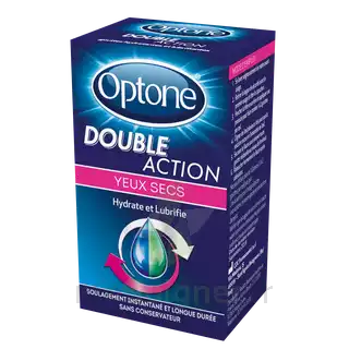 Optone Double Action Solution Oculaire Yeux Secs Fl/10ml à Lesparre-Médoc
