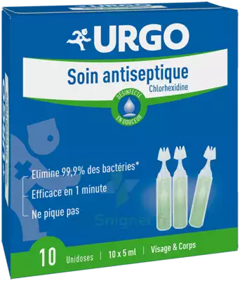 Urgo Soins Solution Antiseptique Chlorhexidine 0,2% B/12 à Lesparre-Médoc