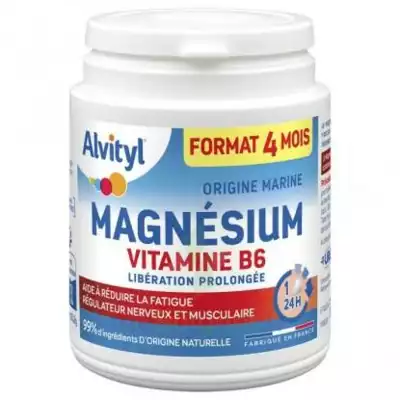 Alvityl Magnésium Vitamine B6 Libération Prolongée Comprimés Lp Pot/120 à Lesparre-Médoc