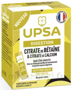 Upsa Citrate De Bétaïne & Citrate De Calcium Poudre 10 Sachets à Lesparre-Médoc
